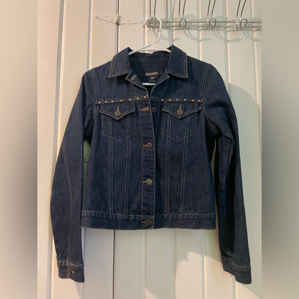 Abercrombie embellished Jean jacket-kids X-large EUC